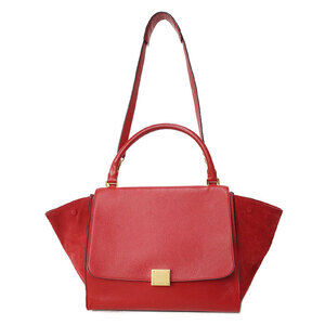 Celine Trapeze Leather 2WAY Handbag Shoulder Bag